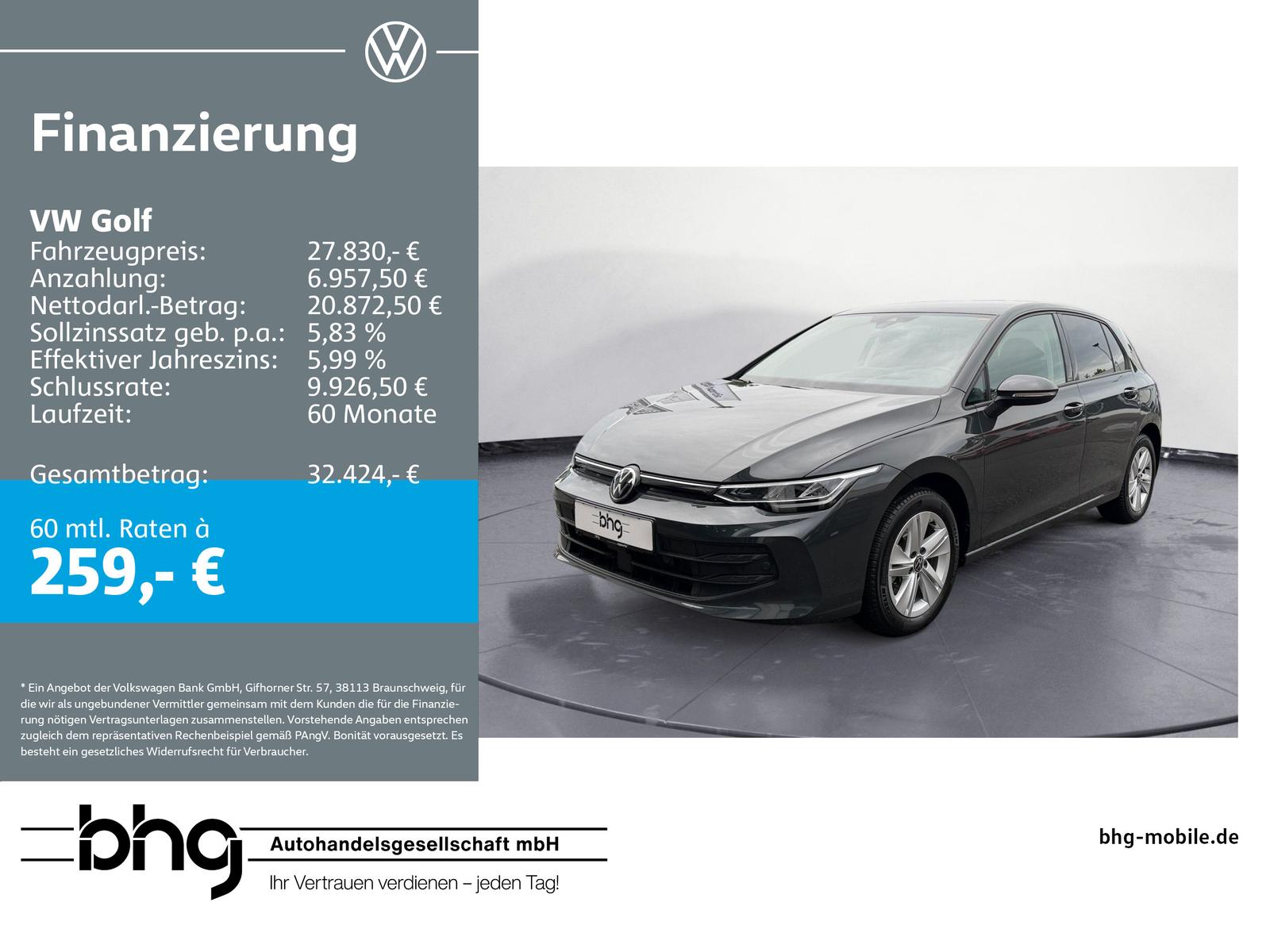 Volkswagen Golf Life 2,0 l TDI SCR