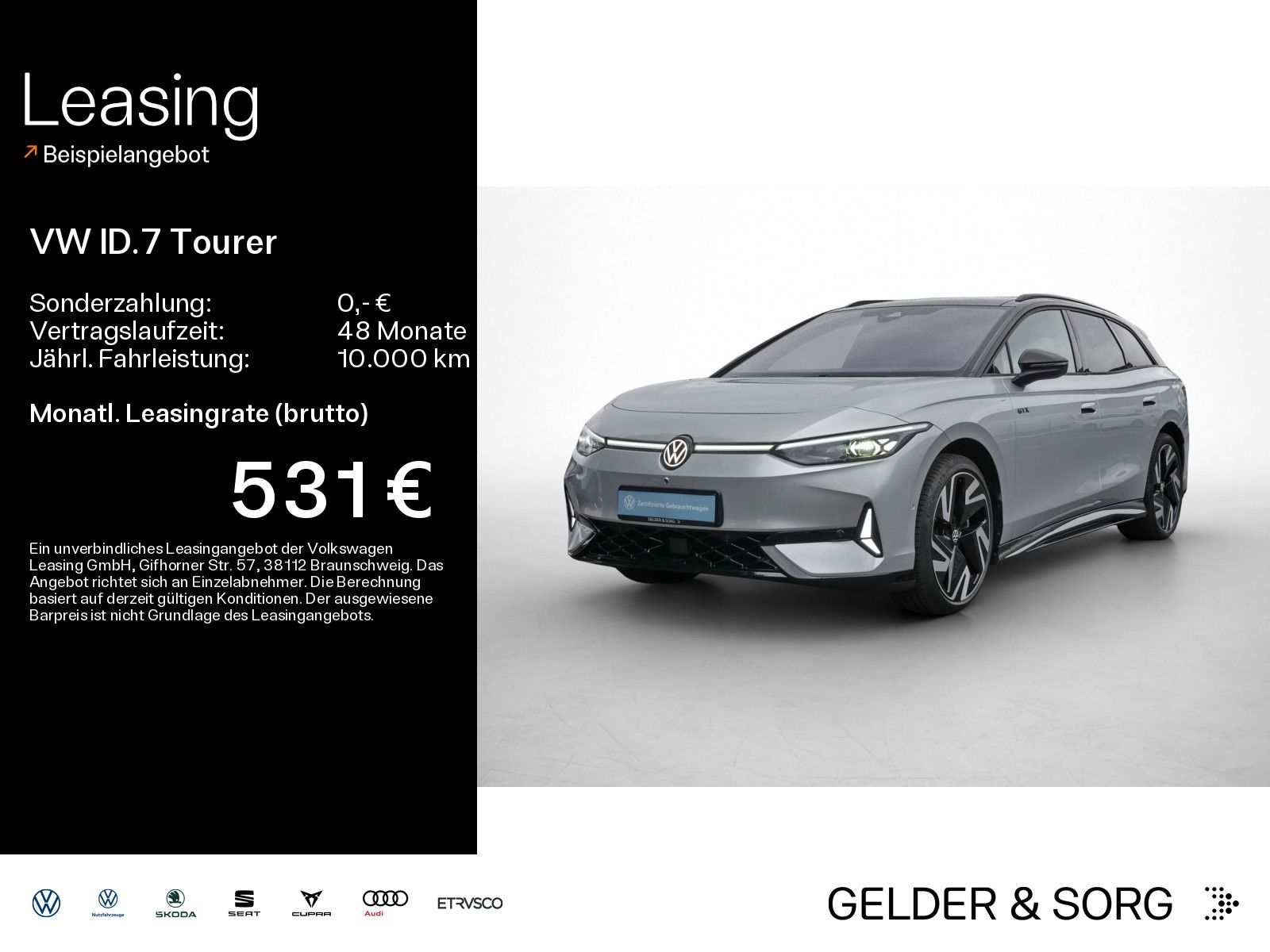Volkswagen ID.7 Tourer GTX 516km/WLTP*4M*Pano*AHK*HuD*Pano