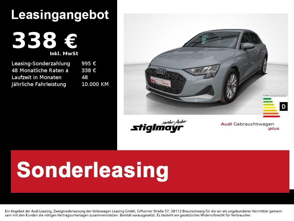A3 Sportback advanced 35 TDI ACC+KAMERA+NAVI+17`