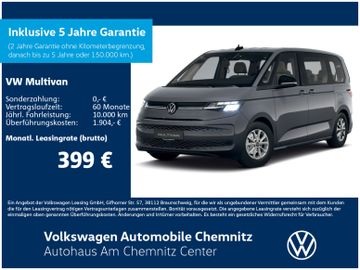 Volkswagen Leasing Angebot: Volkswagen Multivan Life 2.0l TDI DSG 7-Sitzer