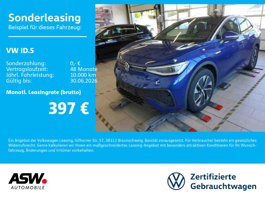 Volkswagen ID.5 Pro Performance Navi LED PANO 360° HUD Wäpu