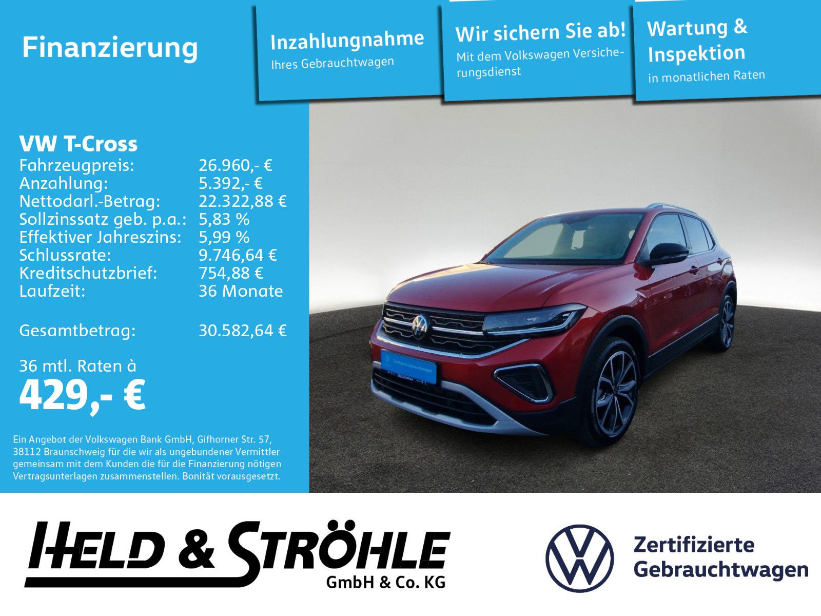 Volkswagen T-Cross STYLE 1.5 TSI DSG AHK IQ.LED TRAVEL 18 foto 1