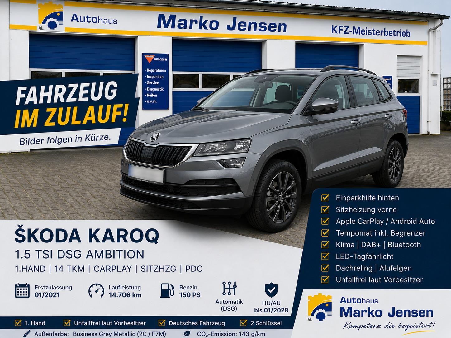 Skoda Škoda Karoq 1.5 TSI DSG*14tkm*CarPlay*1.Hd*TOP*