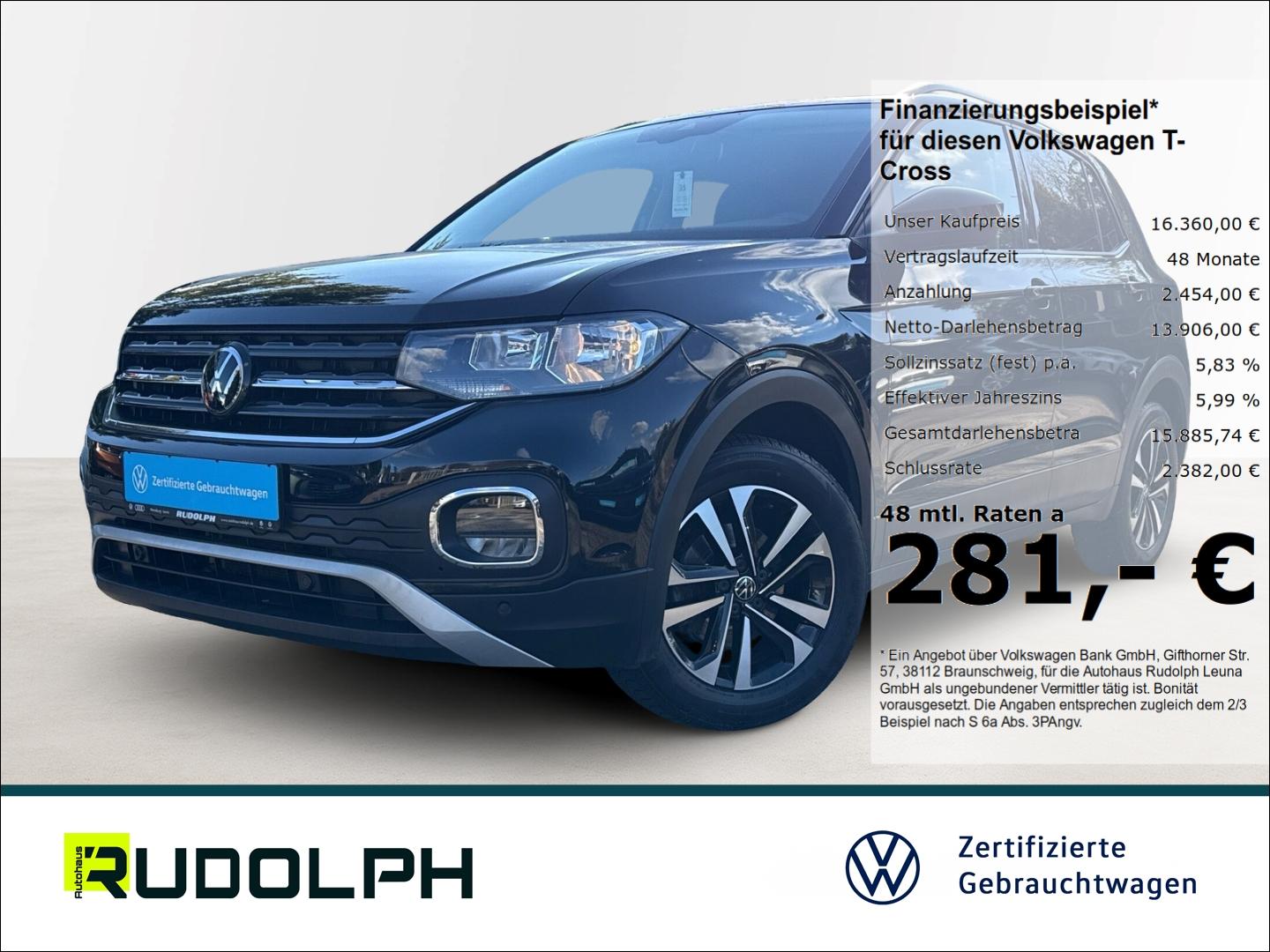 Volkswagen T-Cross United 1.0 TSI 5-Gang BT SHZ PDCv+h ACC 