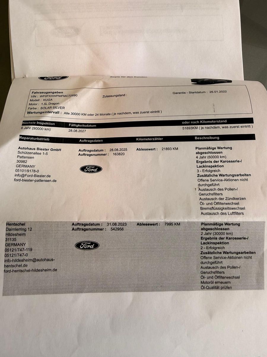 Fahrzeugabbildung Ford Kuga ST-Line X / LED / KAMERA / 25TKM