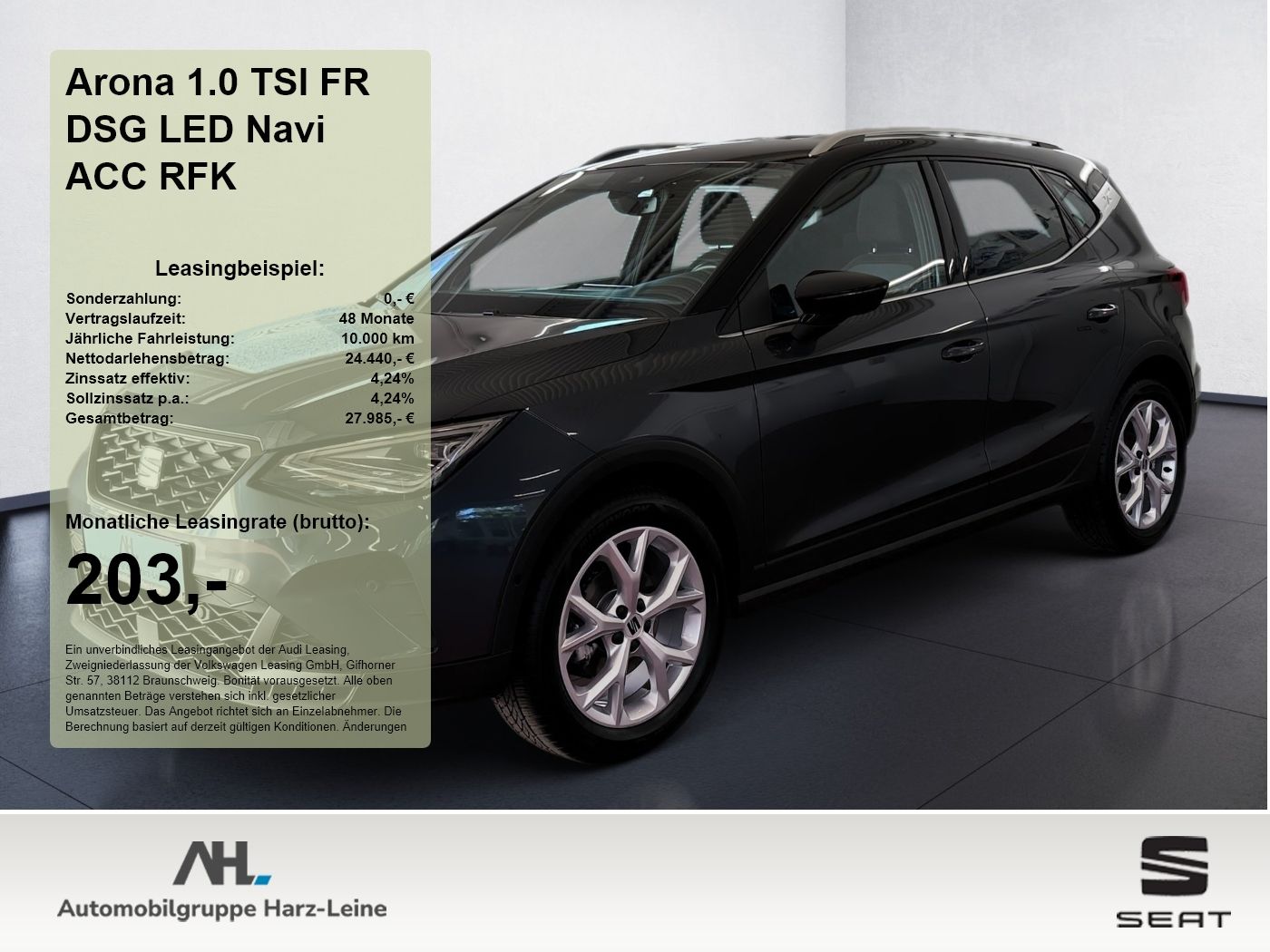 Seat Arona 1.0 TSI FR DSG LED Navi ACC RFK ACC AUT LM