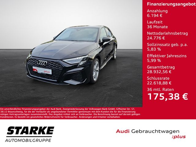 Audi A3 Sportback 35 TFSi S tronic S line NaviPlus LE