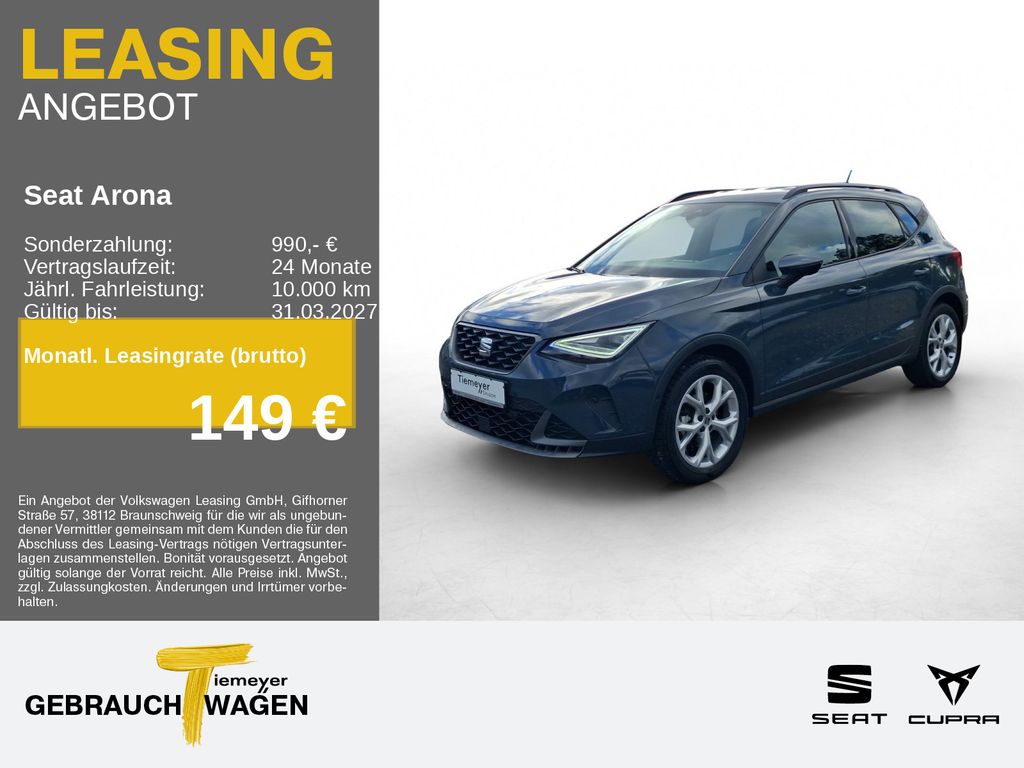 Seat Arona 1.5 TSI DSG FR NAVI ACC SH PARKL GJR