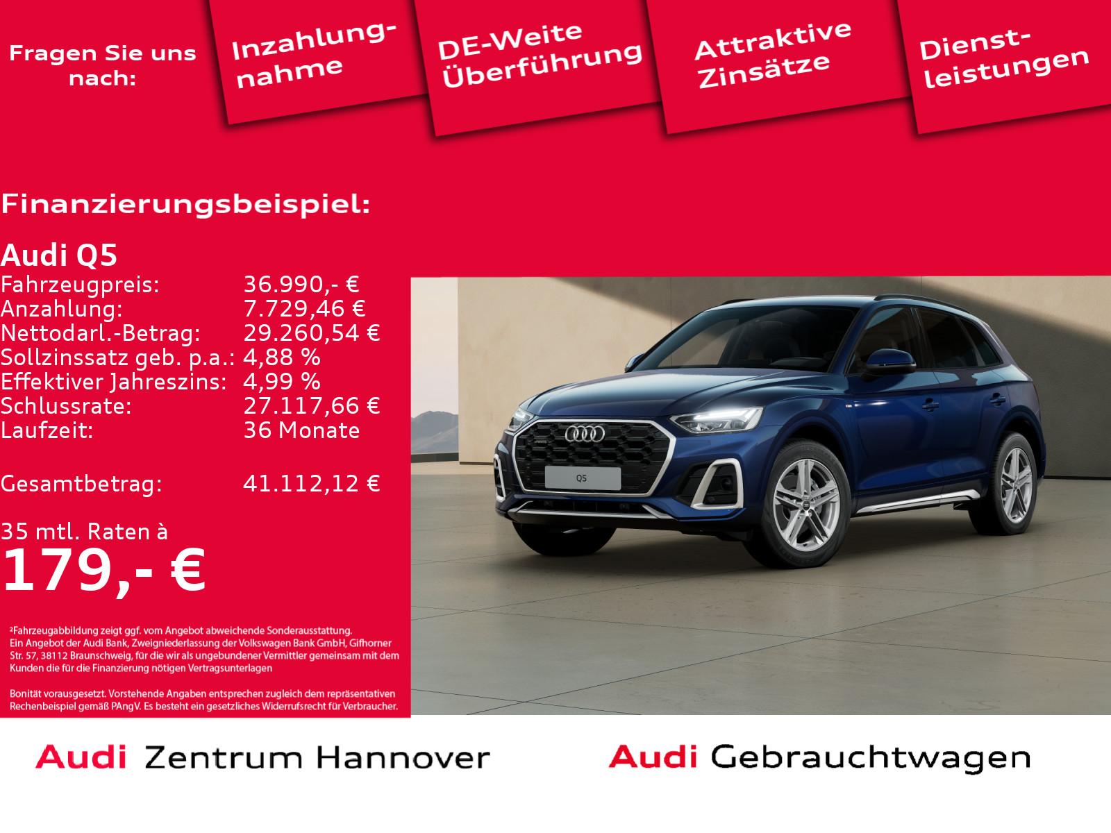 Audi Q5 40 TDI quattro S line AHK 19-Zoll Navi virtua