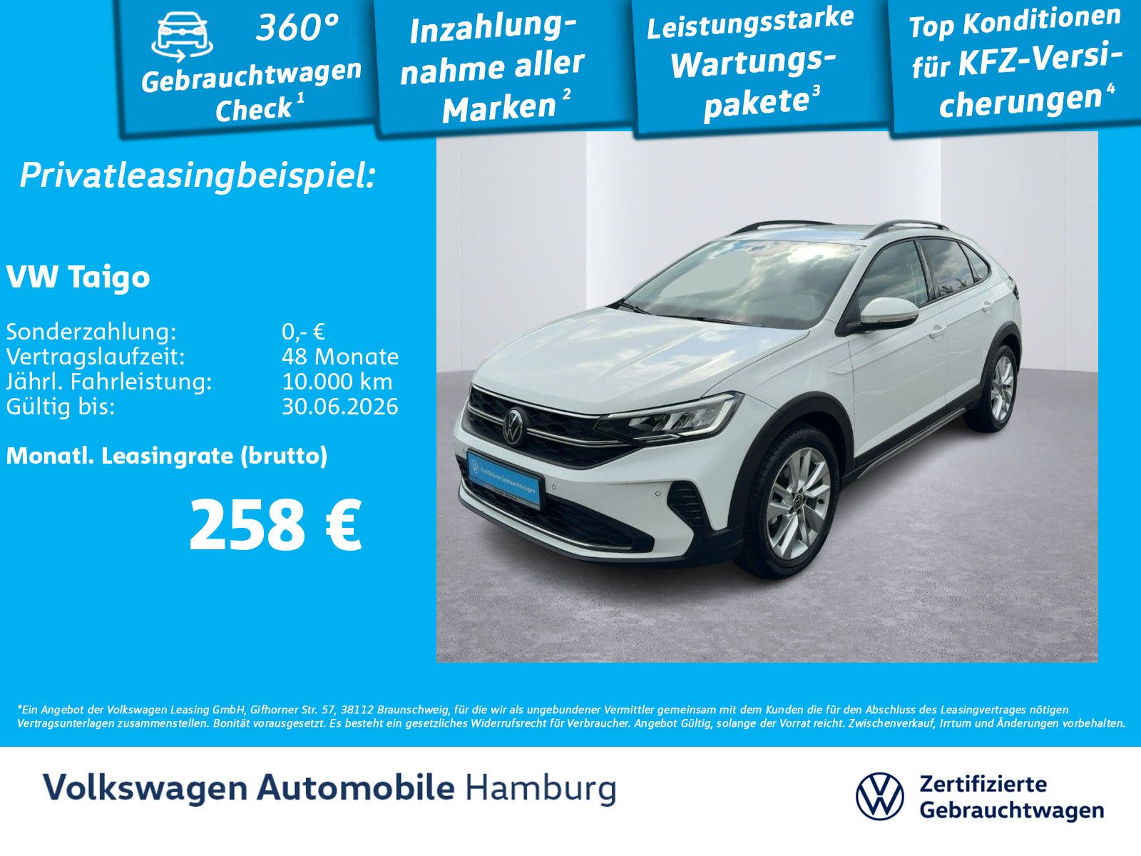 Volkswagen Taigo 1.0 TSI Life LED App-Connect Sitzhzg.