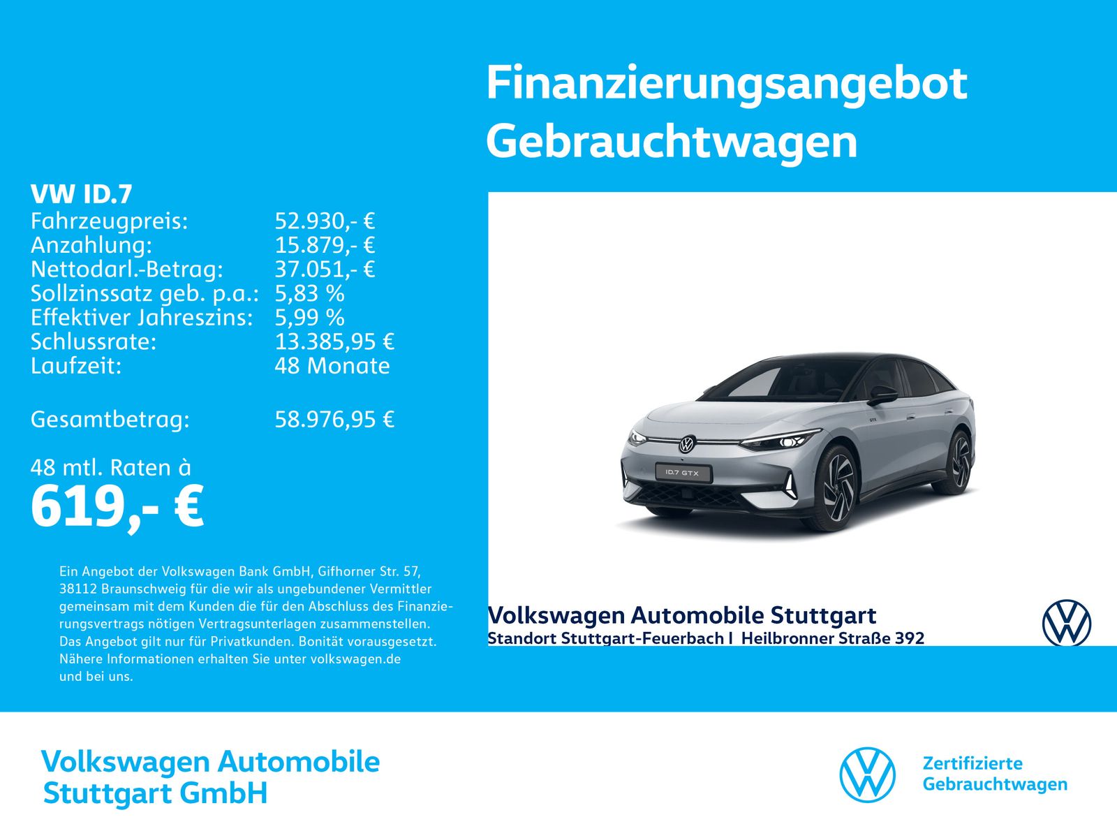 Volkswagen ID.7 GTX 4 Motion electric DSG 250 kW foto 1