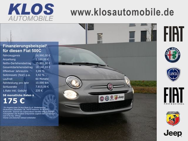 Fiat 500C 1.0 GSE HYBRID 70PS APPLE CARPLAY ALU