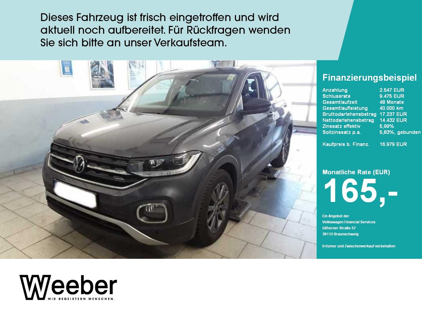 Volkswagen T-Cross Style *APP CONNECT*NAVI*ACC*SHZ*LED*18 L