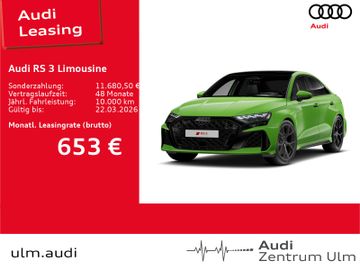 Audi Leasingangebot: Audi RS 3 Limousine KERAMIK PANO LEDER 290KM/H SONOS