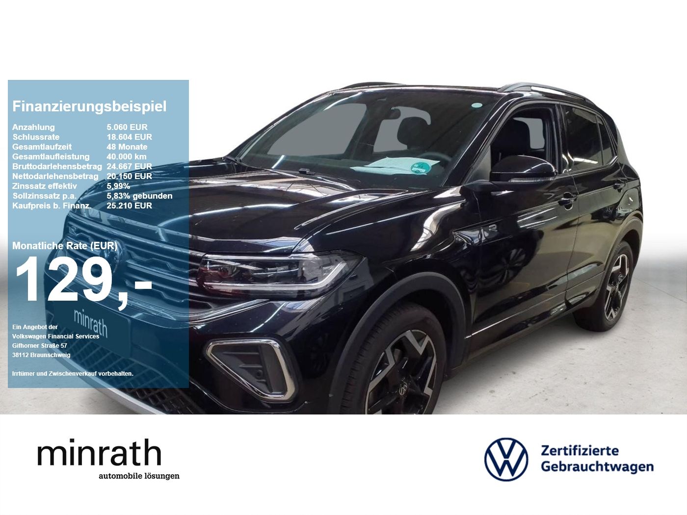 Volkswagen T-Cross R-Line 1.5 TSI DSG MATRIX AHK ACC NAV RF foto 1