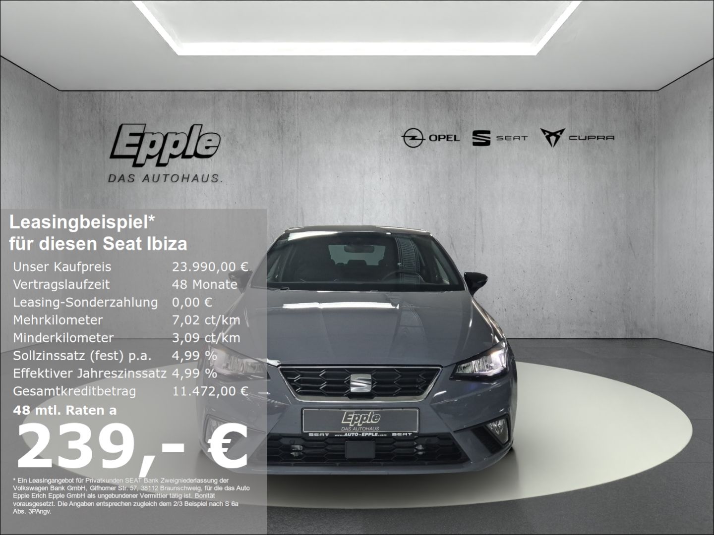 Seat Ibiza FR 1.0 TSI 85 kW (116 PS) 7-Gang-DSG Navi 