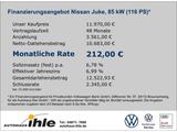 Nissan Juke 1,2 DIG-T N-Connecta XENON+AROUNDVIEW+KEYLE - Nissan Juke: Schwarz