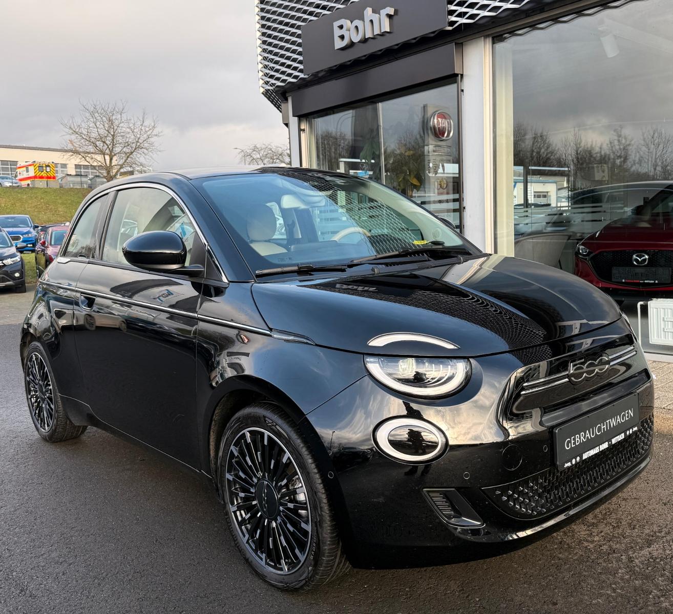 Fiat 500e La Prima by Bocelli *LEDER WEISS*NAVI*360*