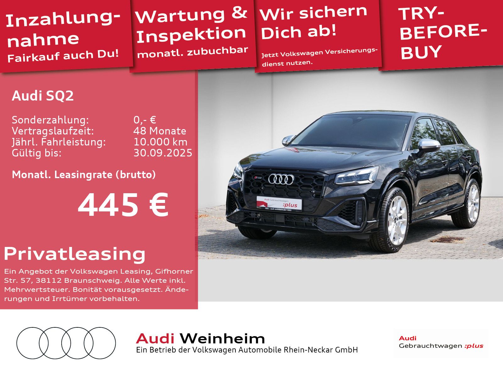 Audi SQ2 TFSI quattro Black-Paket S-Sitze AHK Matrix