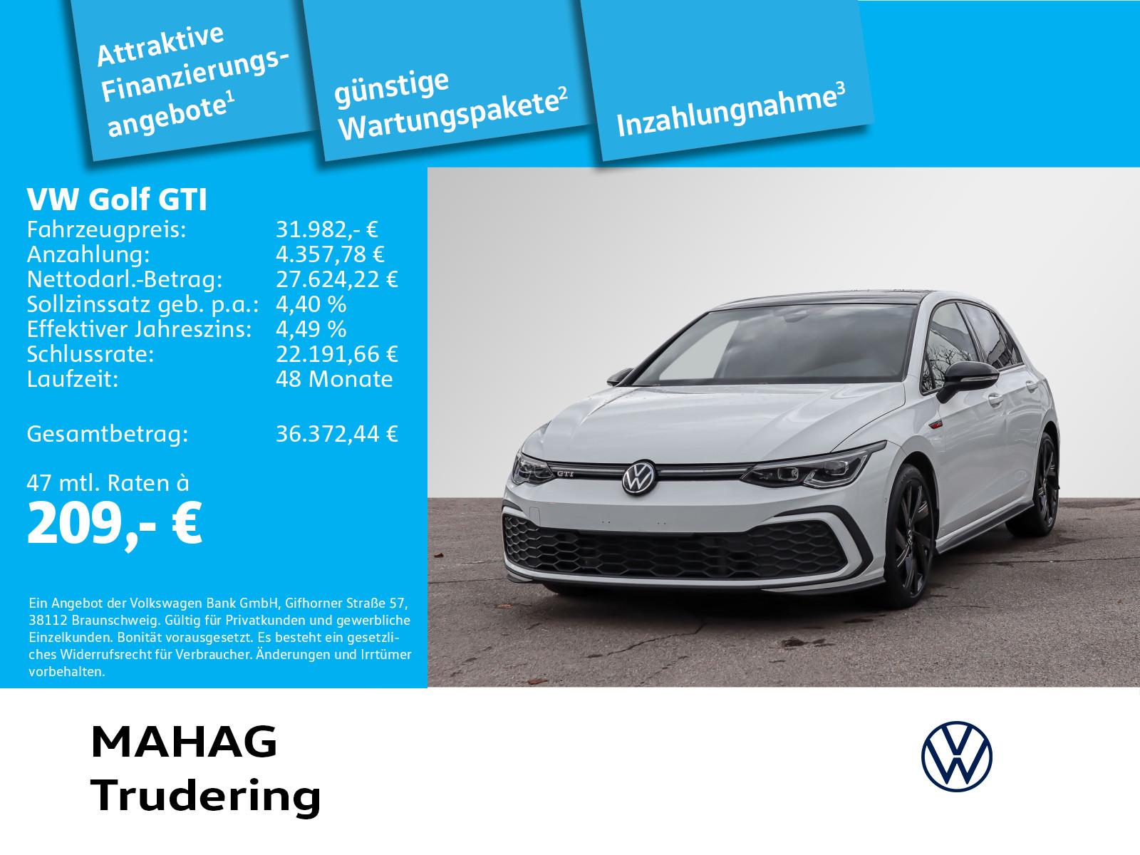 Volkswagen Golf VIII GTI 2.0 TSI LED+ Navi Pano ParkAssist