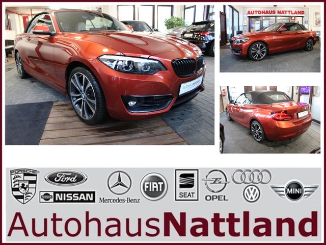 BMW 218i Cabrio Sport Line Autom. Navi Leder LED