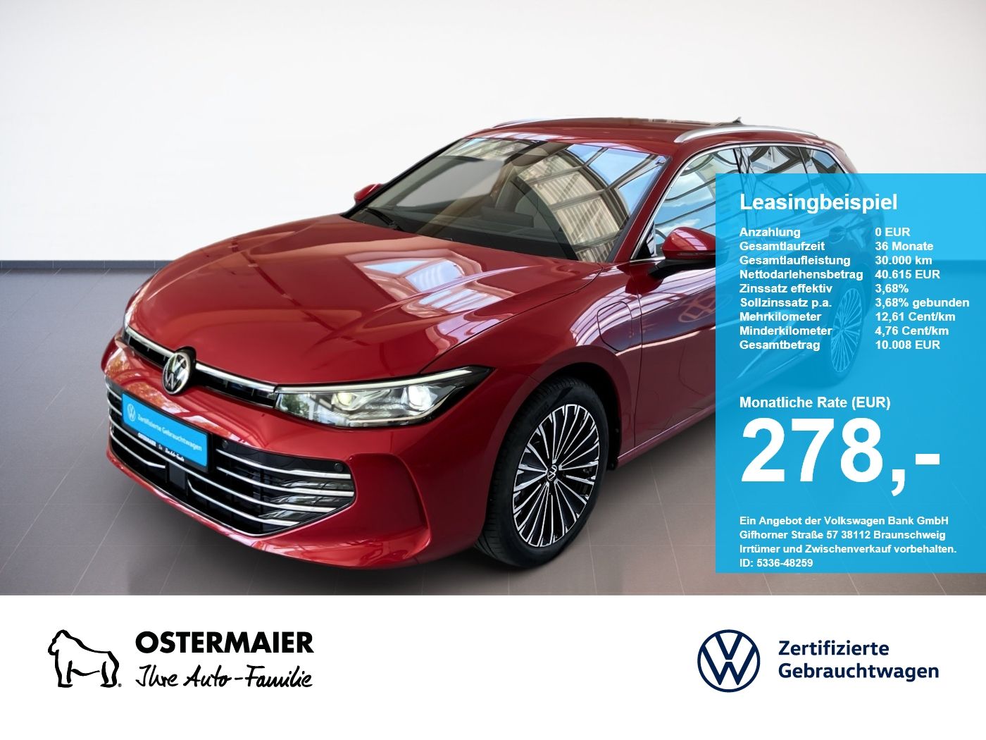Volkswagen Passat Variant ELEGANCE 1.5eTSI 150PS DSG HYBRID