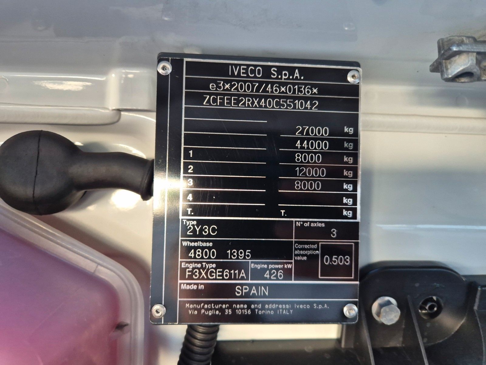 Fahrzeugabbildung Iveco AS260S58Y/FS CM 6x2-4 BDF Intarder Standklima