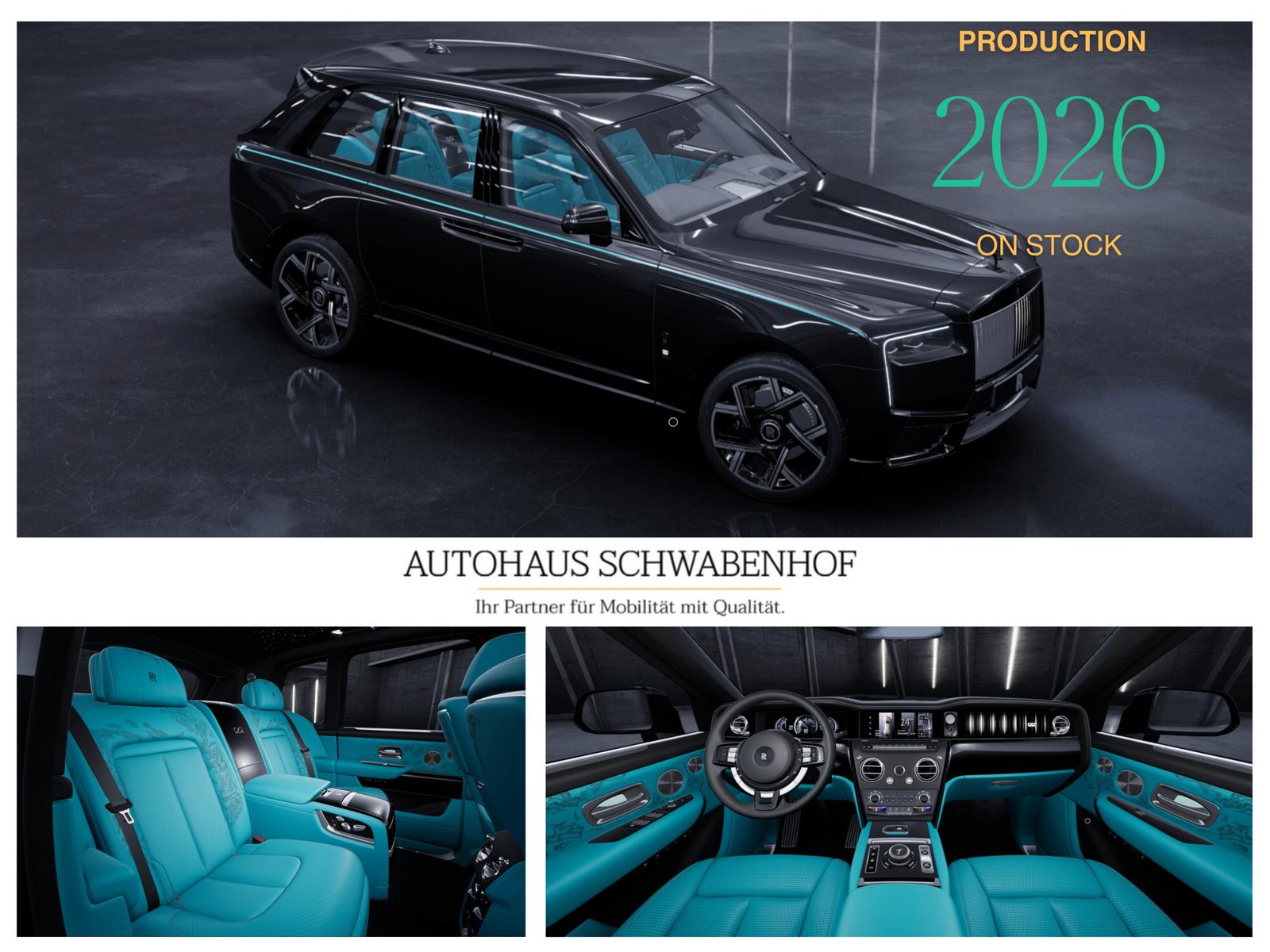 Rolls-Royce Cullinan BLACK BADGE | Produktion 2026 | 4 Seats