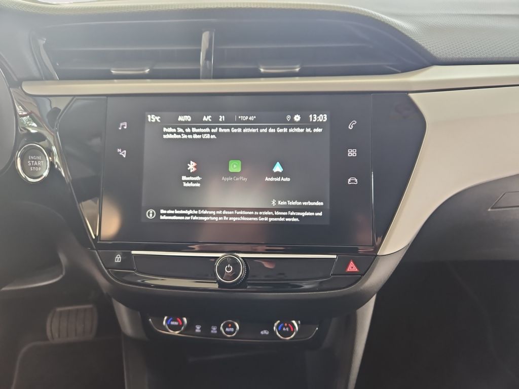 Fahrzeugabbildung Opel Corsa-e Parkpilot hinten, mit Batteriezertifikat