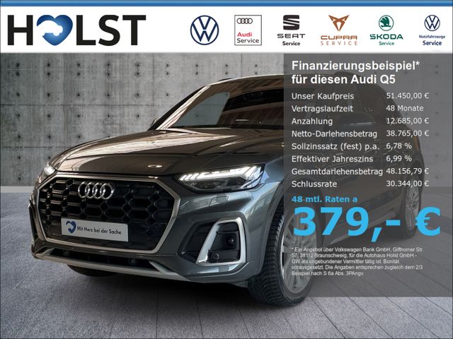 Audi Q5 2.0TDI DSG quattro S line AHK RüFaKa NAVI LED