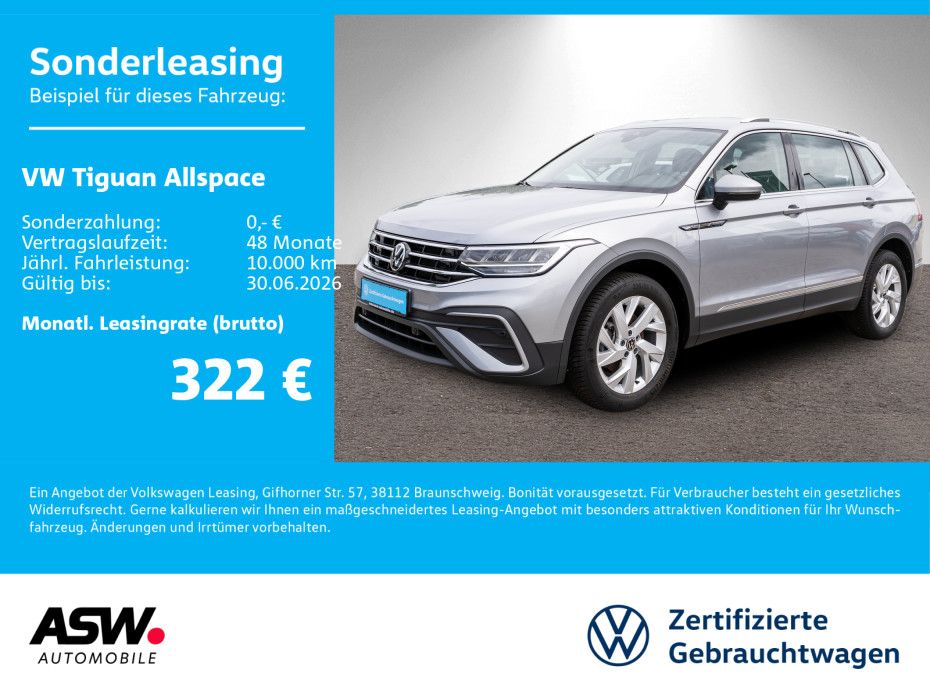 Volkswagen Tiguan Allspace Life 1,5TSI DSG NAVI AHK 7Sitzer