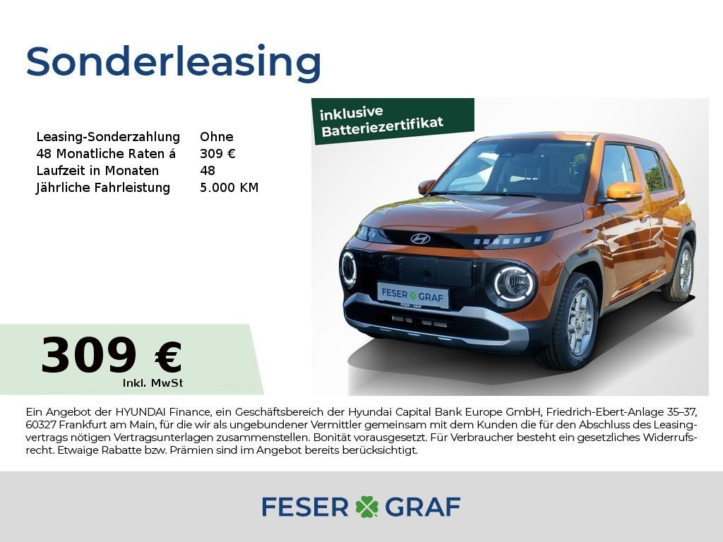 Hyundai Inster TREND NAVI SHZ LHZ CARPLAY KAMERA ALU