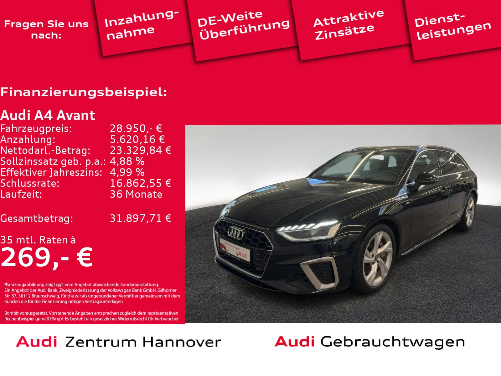 Audi A4 Avant S line 40 TDI quattro Head-Up Standh. M