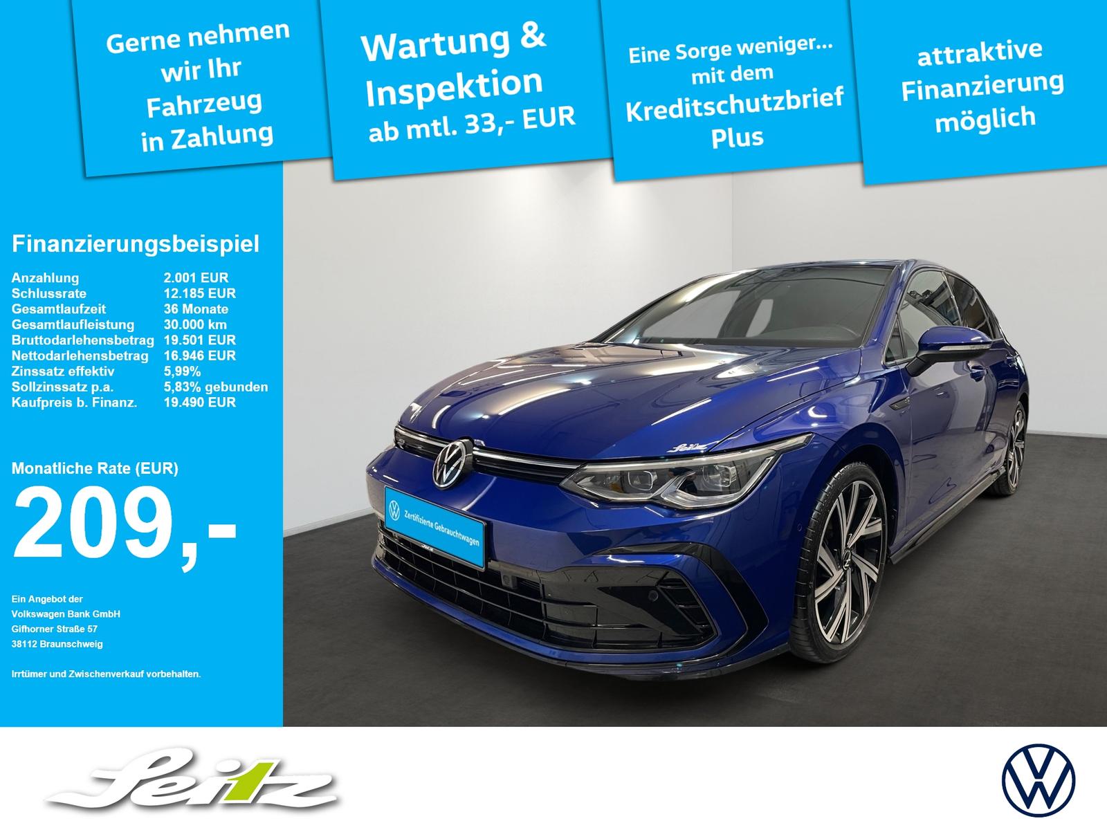 Volkswagen Golf VIII 1.5 TSI R-Line *AHK*PARKSENSOR*LED*