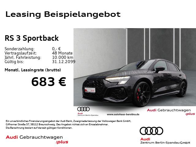 Audi RS3 Sportback *PANO*MATRIX*360°*B&O*RS-AGA*NAV+*