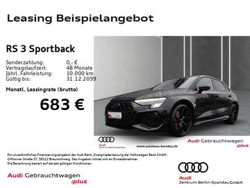 Audi Leasingangebot: Audi RS3 Sportback *PANO*MATRIX*360°*B&O*RS-AGA*NAV+*