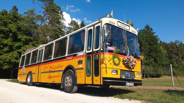 Volvo Party Gaudi Bus Ex Schweizer Postbus Lauber Aufb