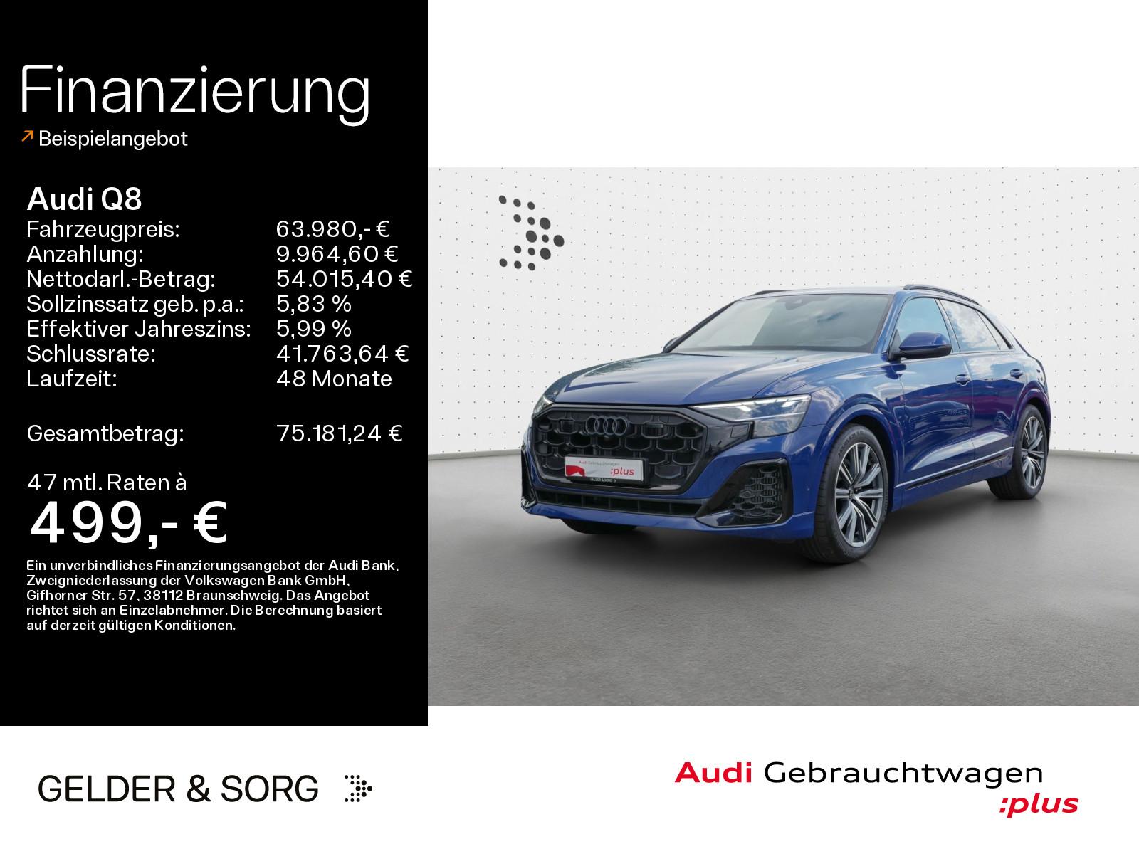 Audi Q8 55 TFSI qu. S line (Ext) AHK*Matrix*HuD*Air