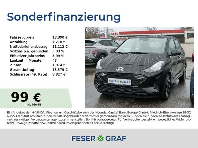 Hyundai i10 TREND-PAKET AT NAVI KAMERA CARPLAY SHZ LHZ