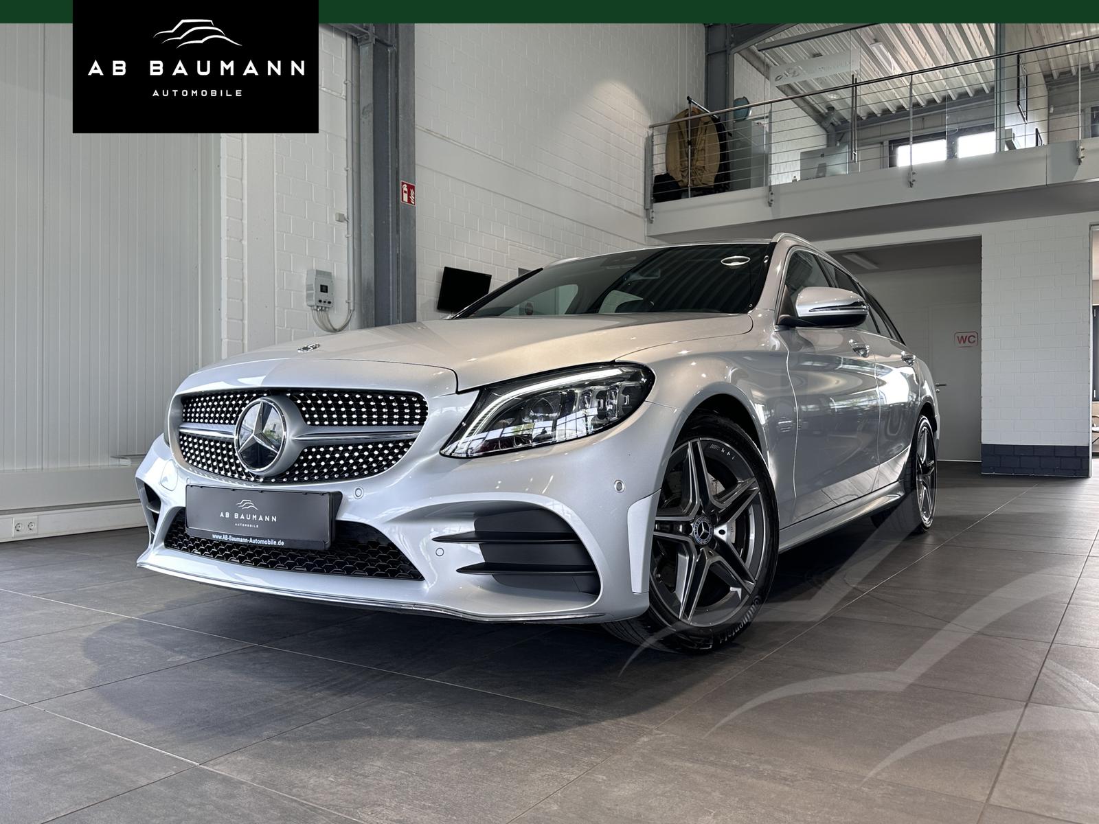 Mercedes-Benz C 180 T *AMG, LEDER, TOTWINKEL, SPURHALTE, LED*