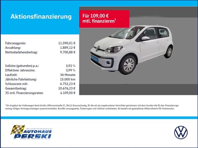 Volkswagen up! 1.0  KLIMA, TEMPOMAT, RÜCKFAHRKAMERA