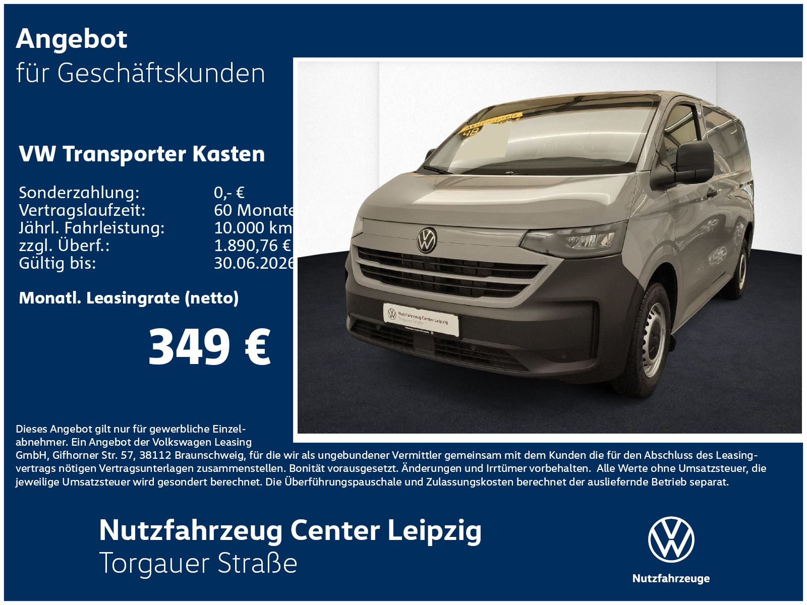 Volkswagen Transporter Kasten TDI 81 kW Preisvorteil 7037€