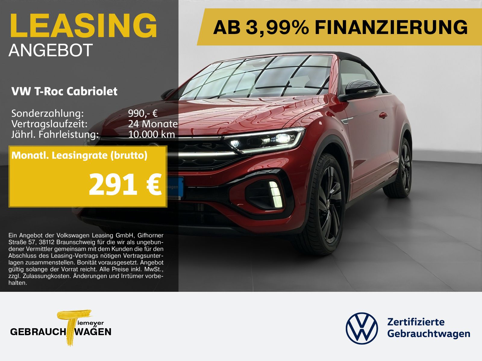 Volkswagen T-Roc Cabrio 1.5 TSI DSG R-LINE BLACK LEDER LM18 foto 1