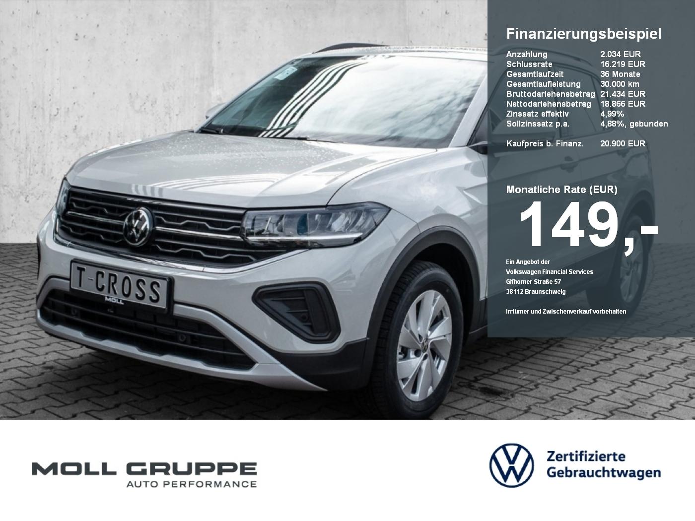 Volkswagen T-Cross Life 1.0 l TSI OPF 70 kW KLIMA KAM LED