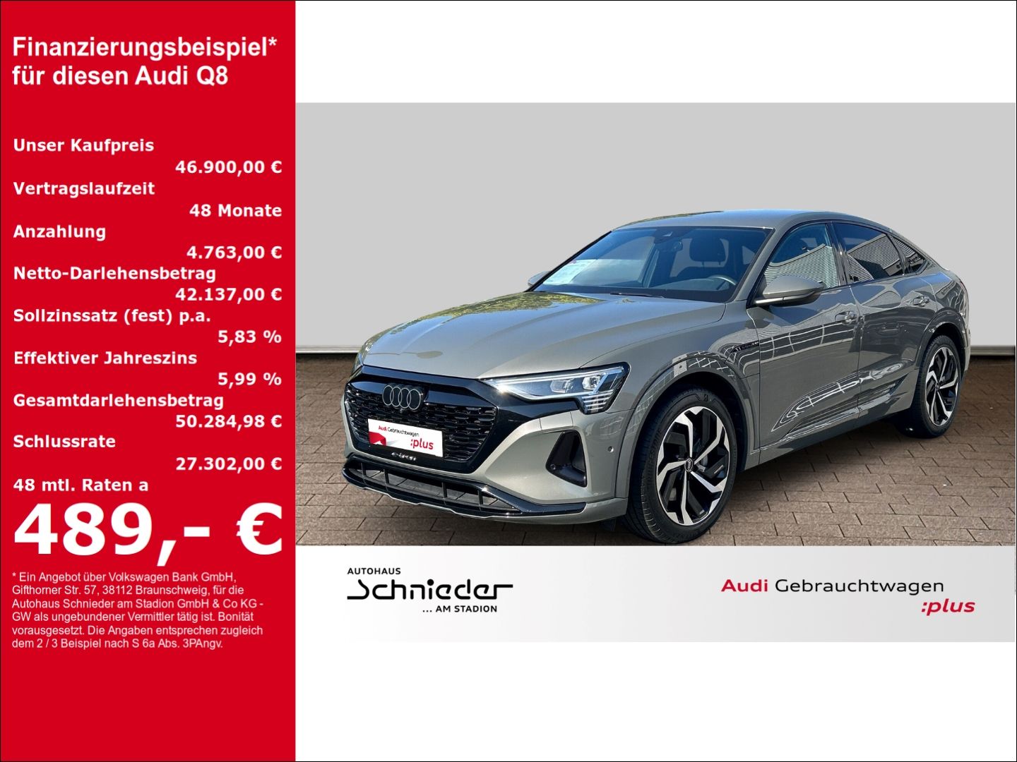 AUDI Q8 advanced Sportback 50 quattro LED Kamera Opti
