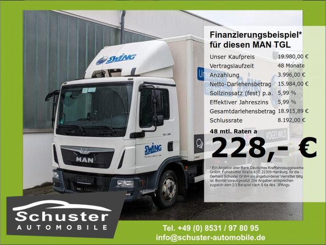 MAN TGL 7.180 4x2 Koffer+LBW*Komfort-Sitz Spurass