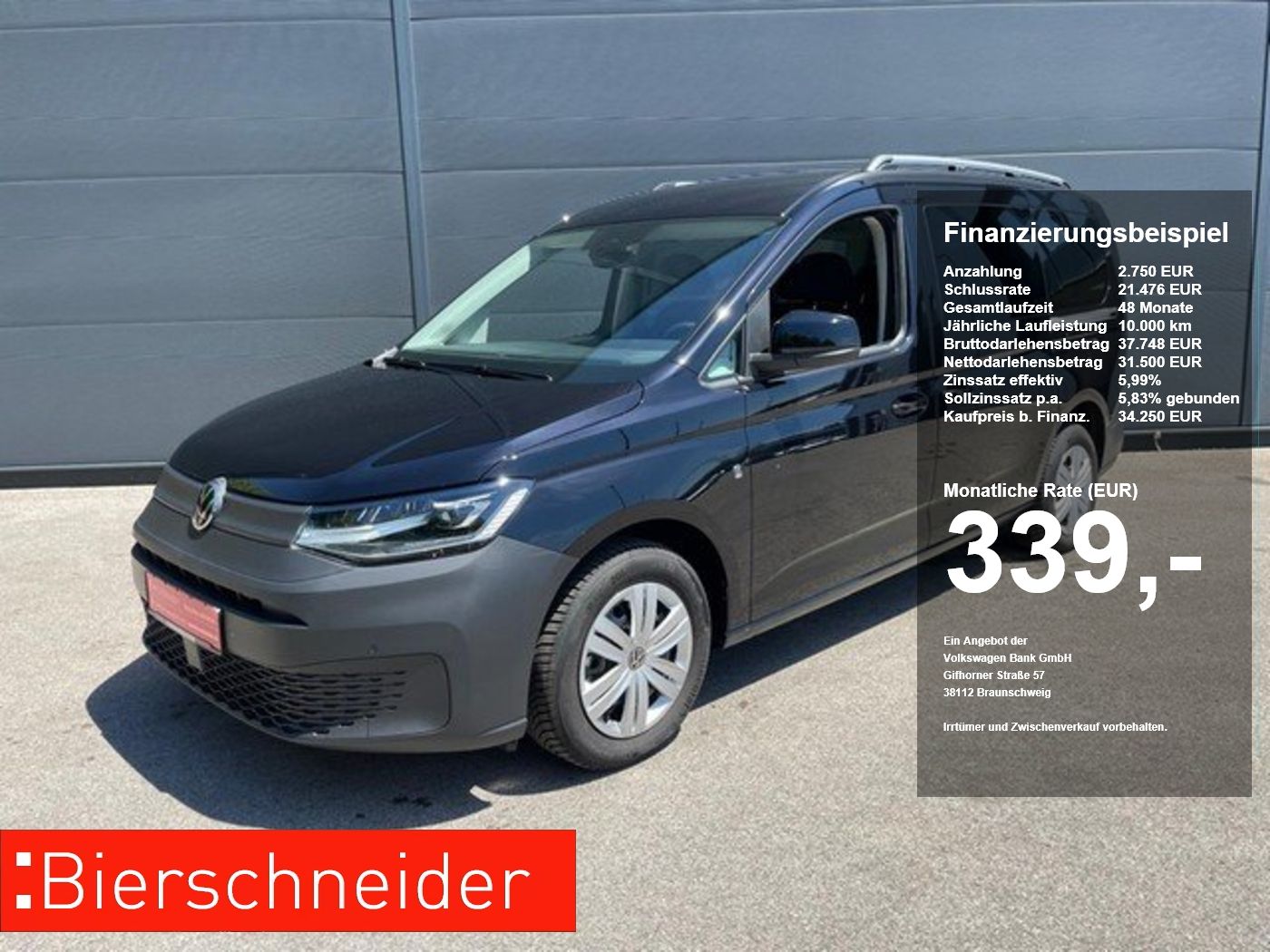 Volkswagen Caddy Maxi Kombi 2.0 TDI 7-S. LED APP-CONNECT TE