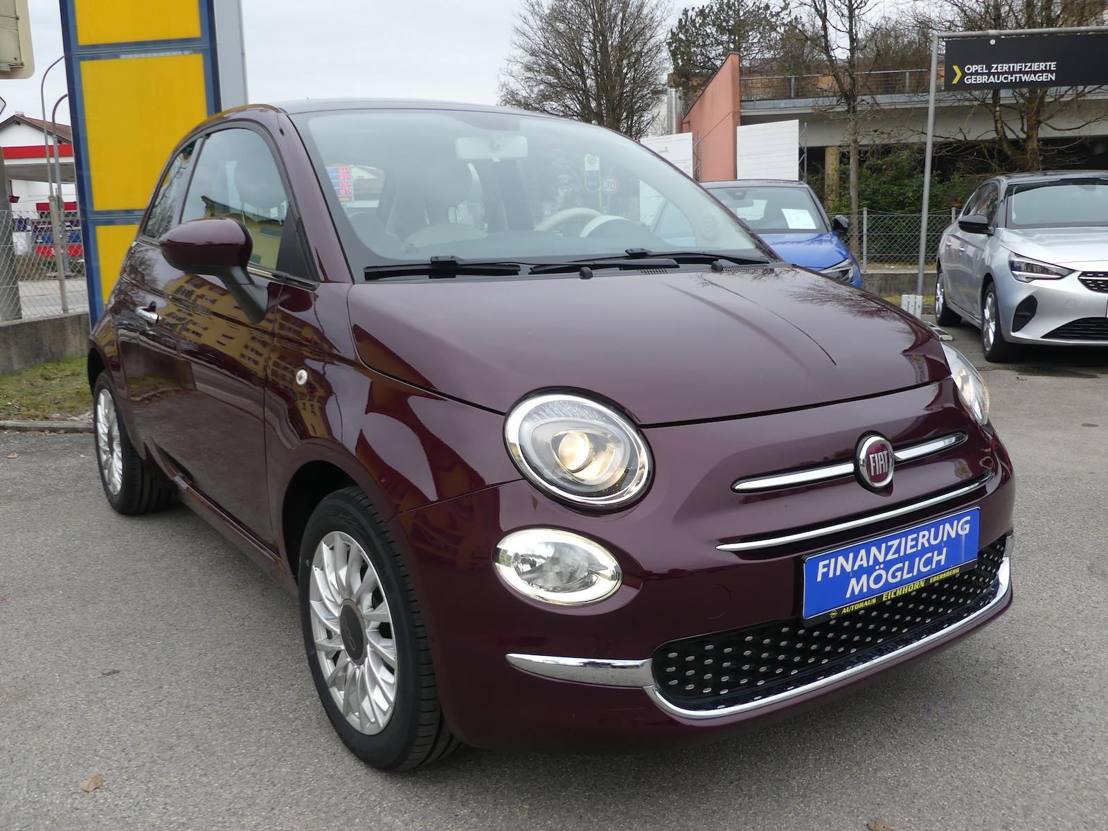 Fiat 500 Lounge, Panoramadach, Sommer + Winterreifen