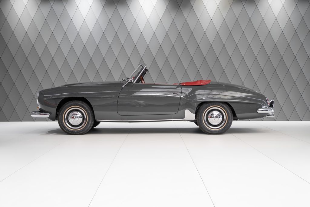 190 SL Cabriolet Baujahr 1955/56 Grau / Rot - Bild 4