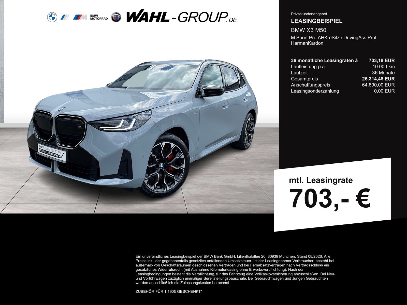 BMW X3 M50 M Sport Pro AHK eSitze DrivingAss Prof Ha